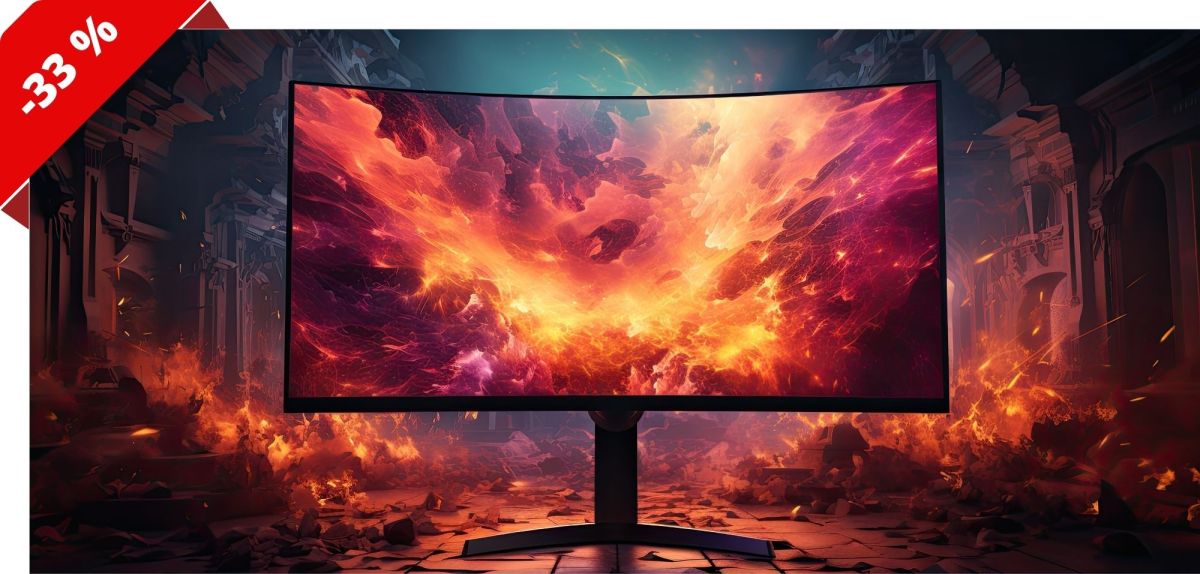 KI-generiertes Bild eines Gaming-Monitors