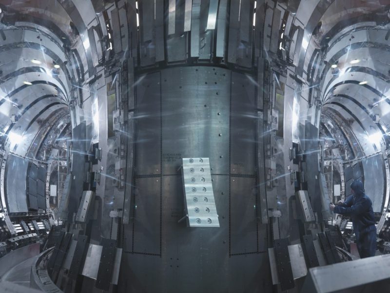 Innenraum eines Fusionsreaktors