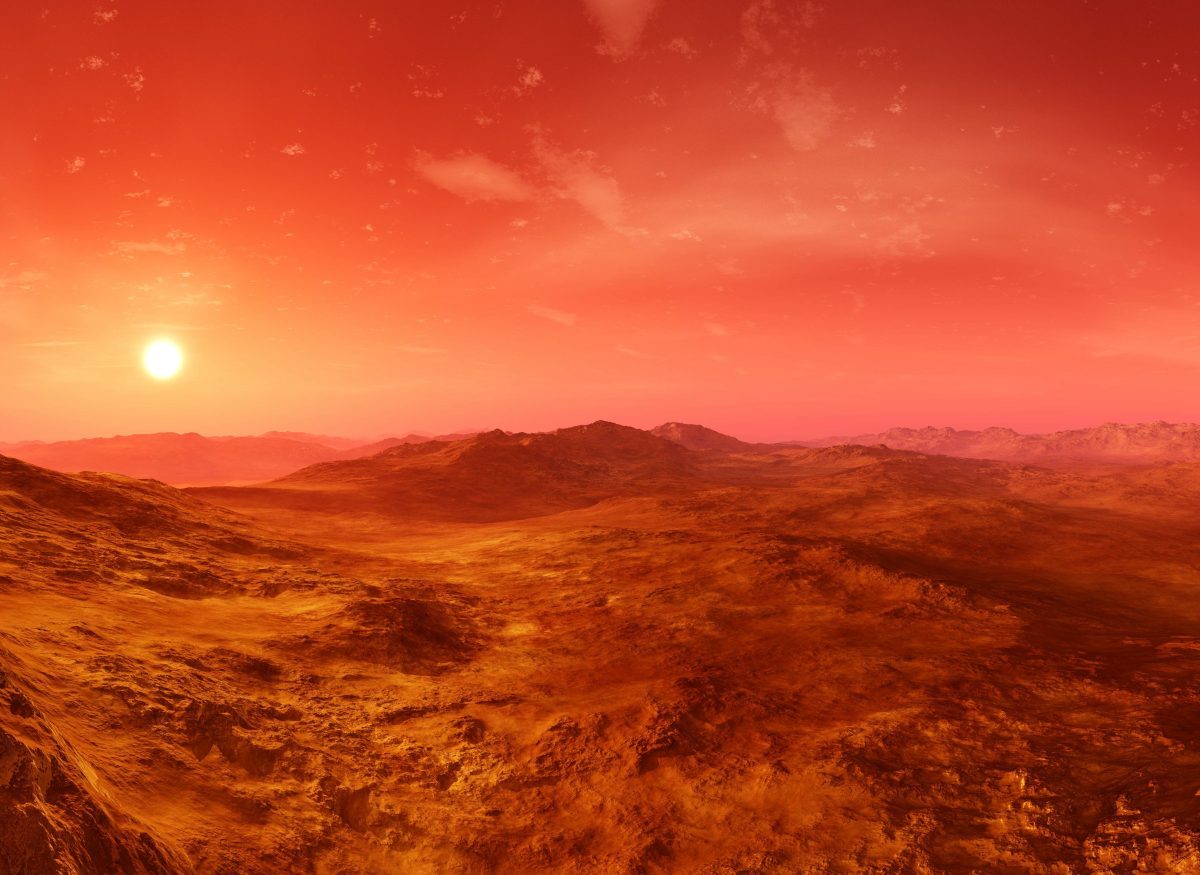 Die Oberfläche des Mars