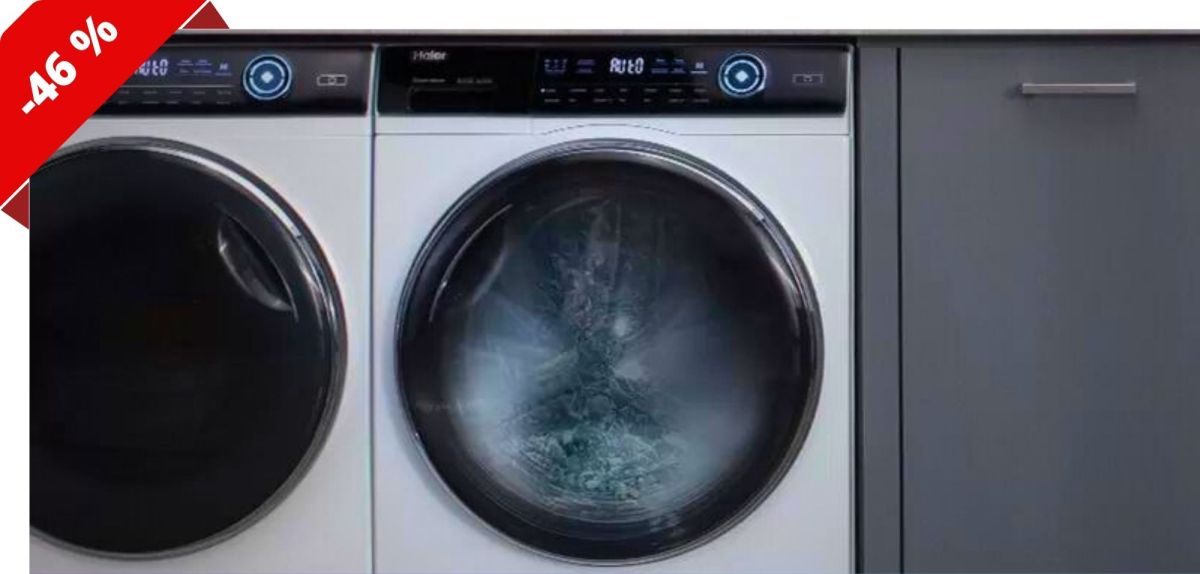 Waschmaschine in einer Waschküche