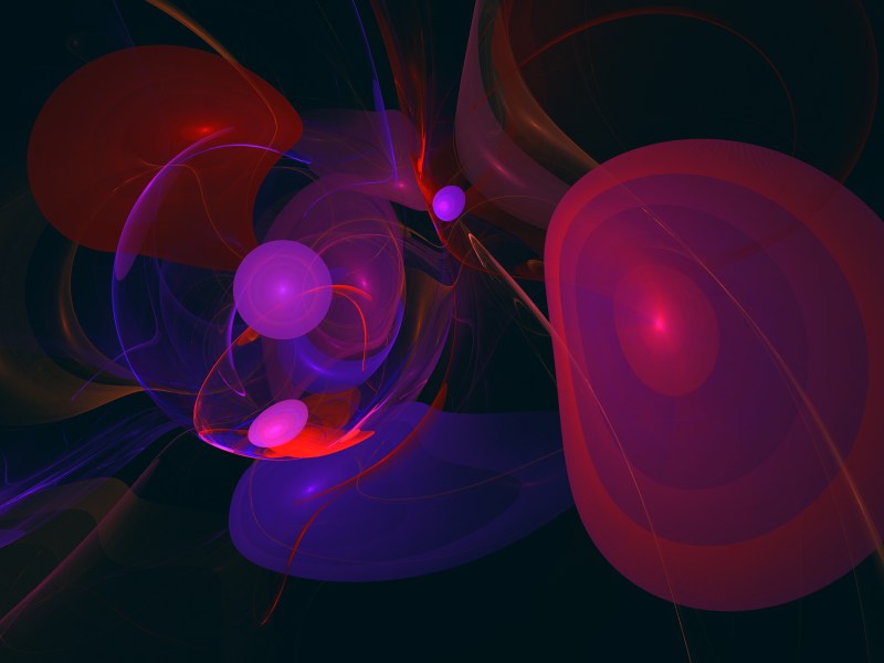 Abstrakte Darstellung eines Partikels