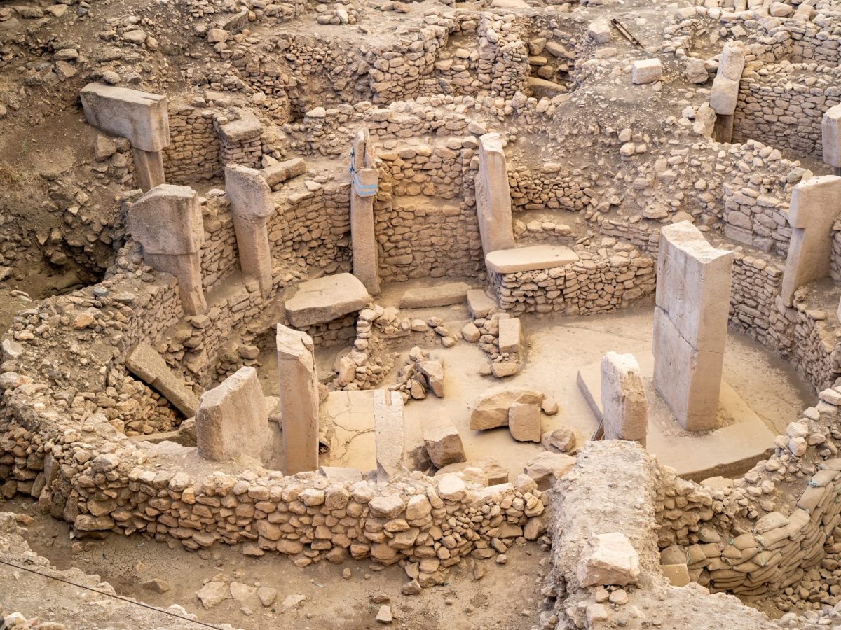 Die Ausgrabungsstätte von Göbekli Tepe.