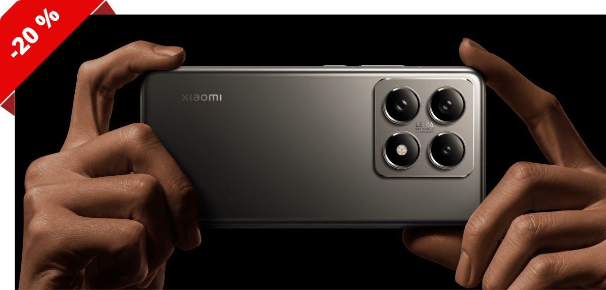 Person hält das Xiaomi 14T