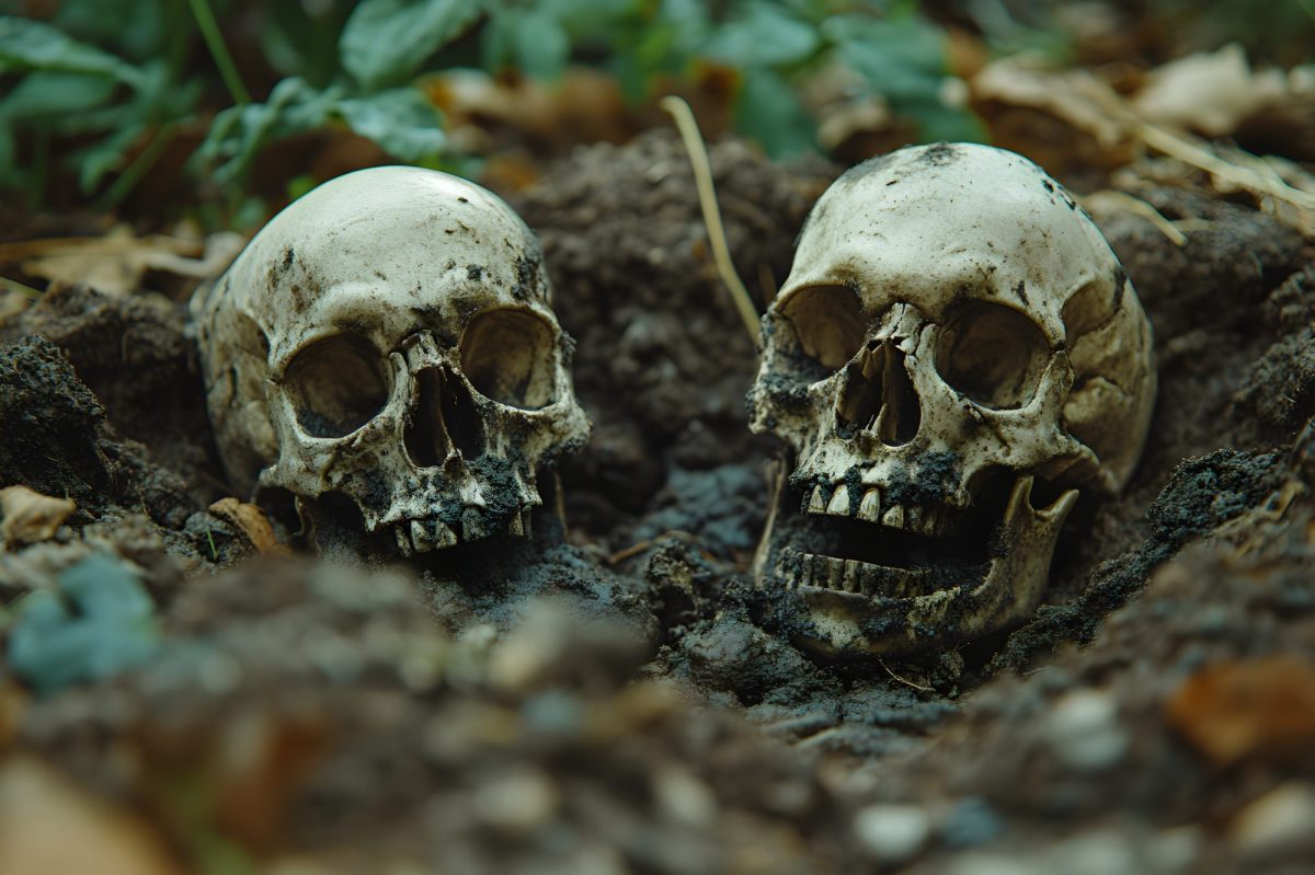 ArchÃ¤ologischer Fund im Wald.