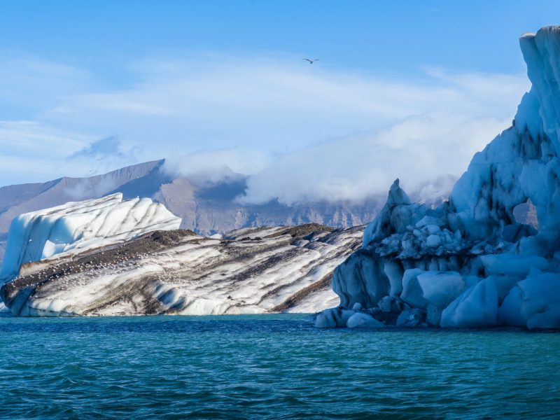 Arktis-Landschaft am Meer