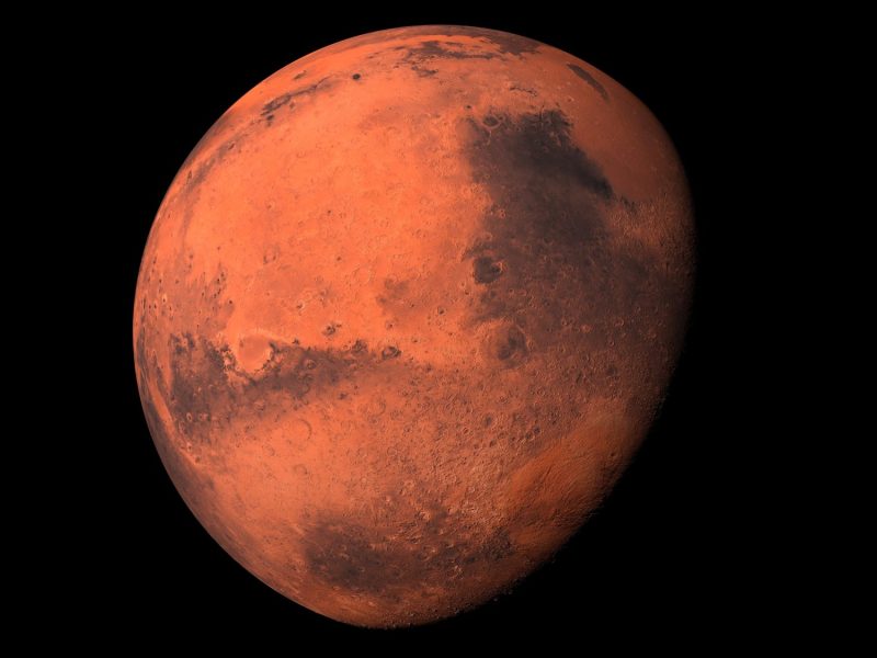 Der Mars im Weltraum.
