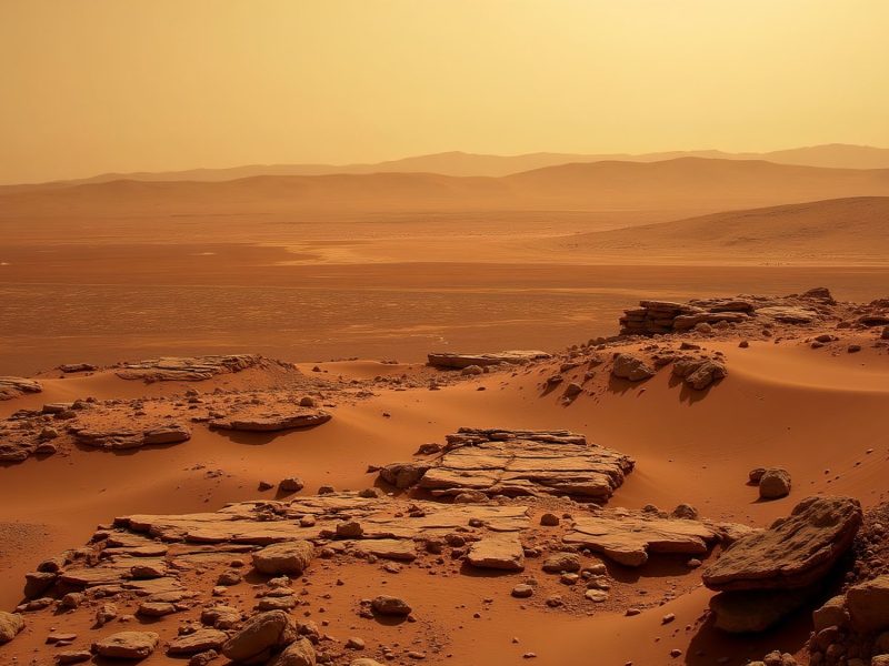 KI-generiertes Bild der Oberfläche des Mars