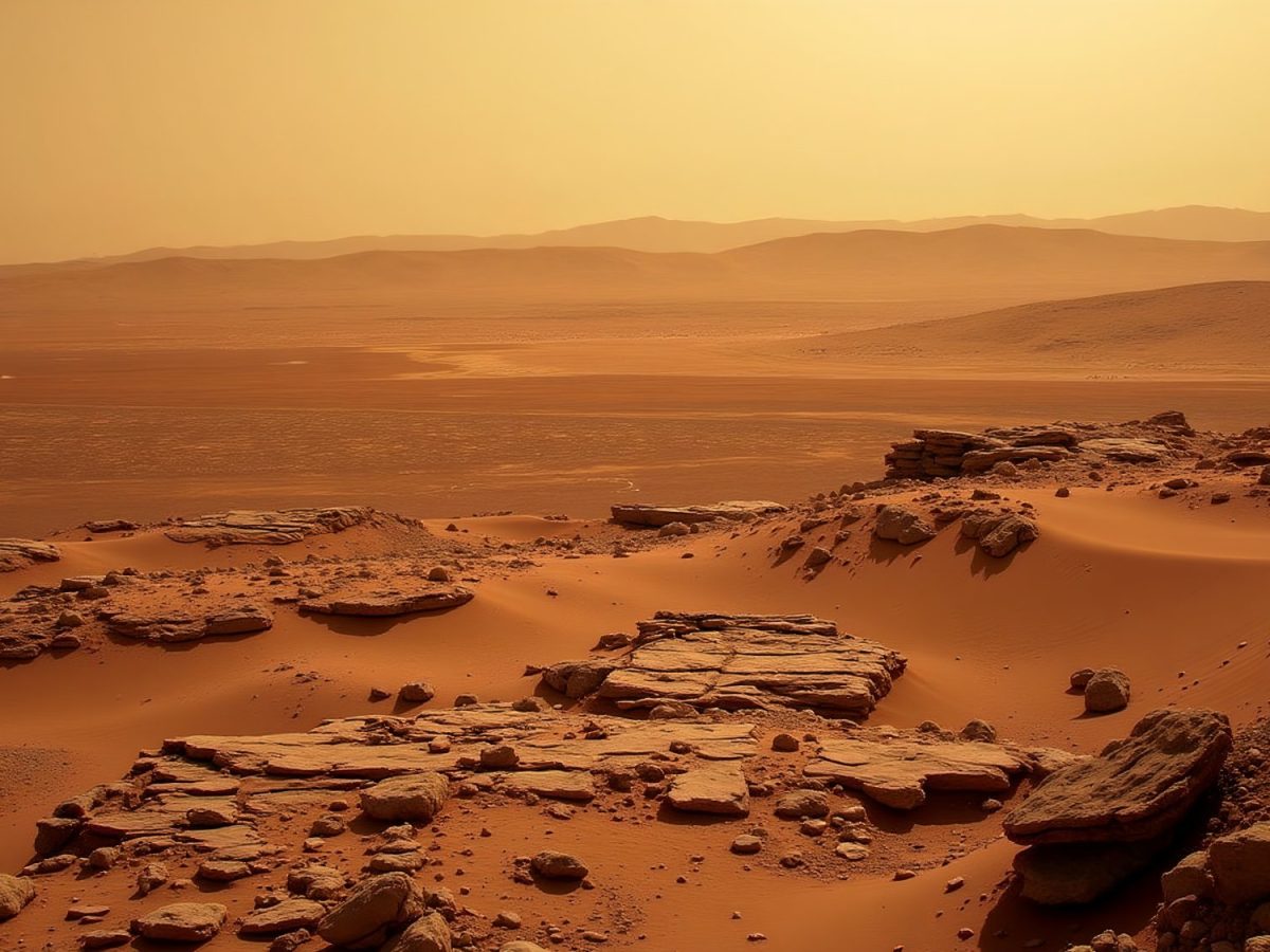 KI-generiertes Bild der Oberfläche des Mars