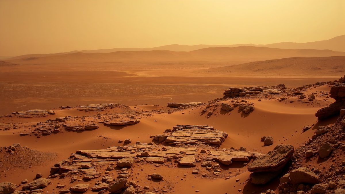 KI-generiertes Bild der OberflÃ¤che des Mars