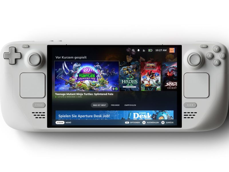 Das neue Steam Deck OLED in der Sonderedition WeiÃŸ