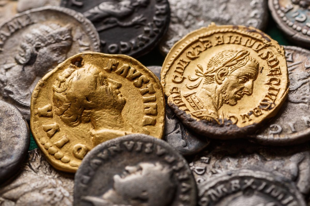 Alte Münzen als archäologischer Fund