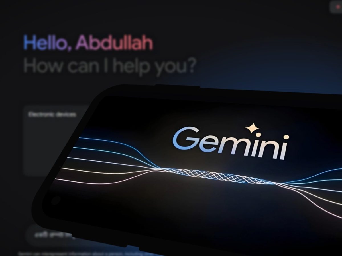 Google Gemini auf einem Smartphone.