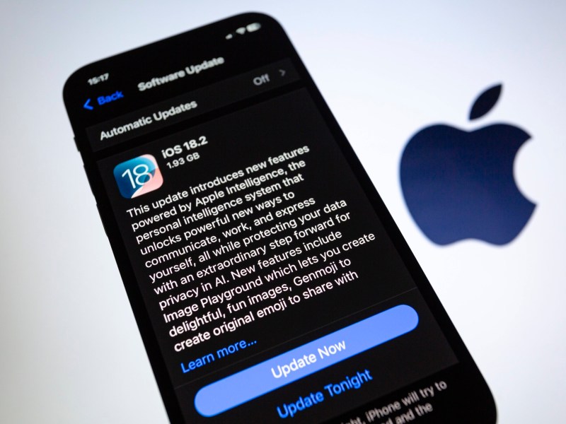 iOS 18.2 auf einem iPhone