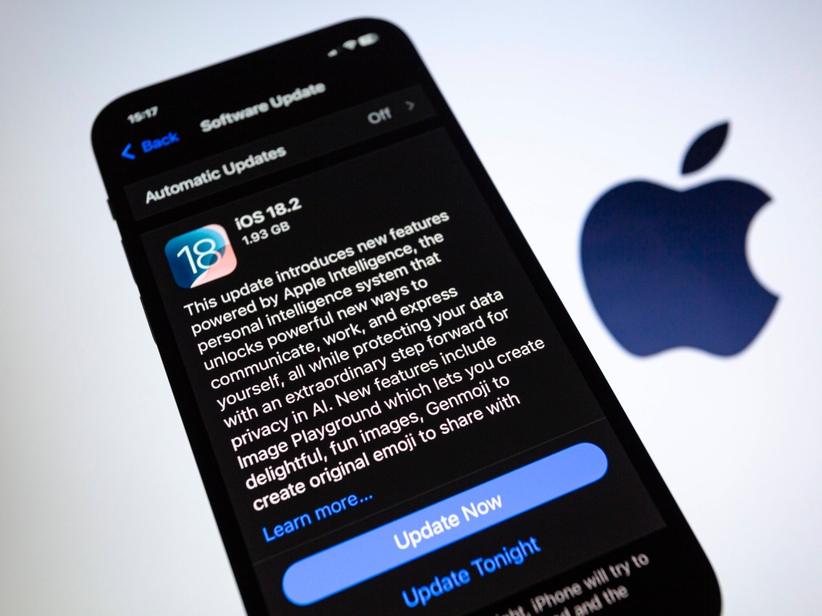 iOS 18.2 auf einem iPhone