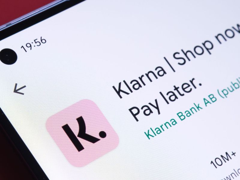 Klarna-App auf einem Smartphone