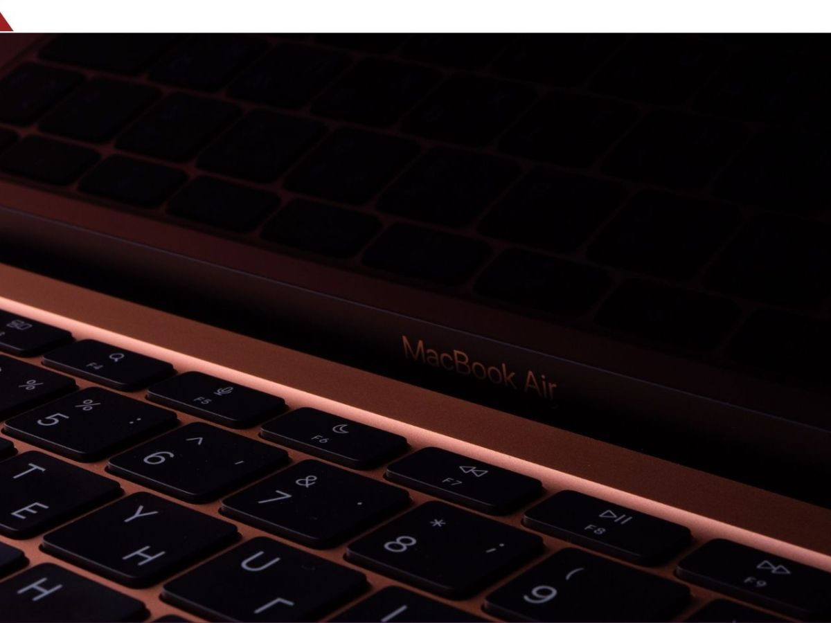 Nahaufnahme eines MacBook Air