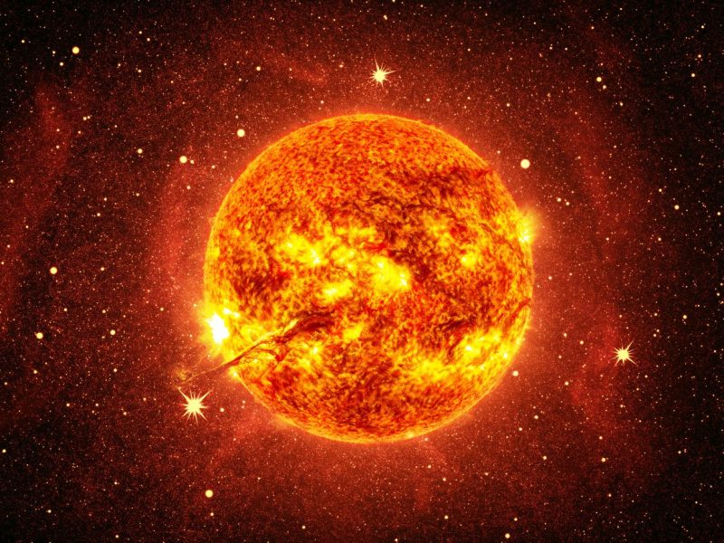 Sonne im Weltall