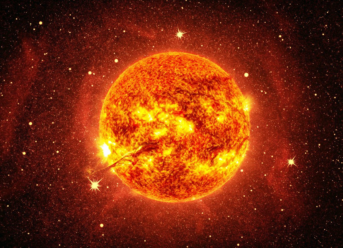 Sonne im Weltall