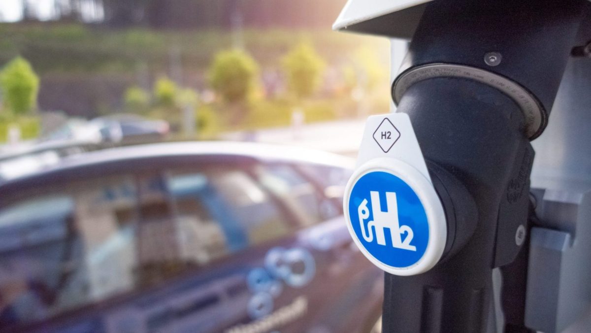 Tankstelle für Wasserstoff.