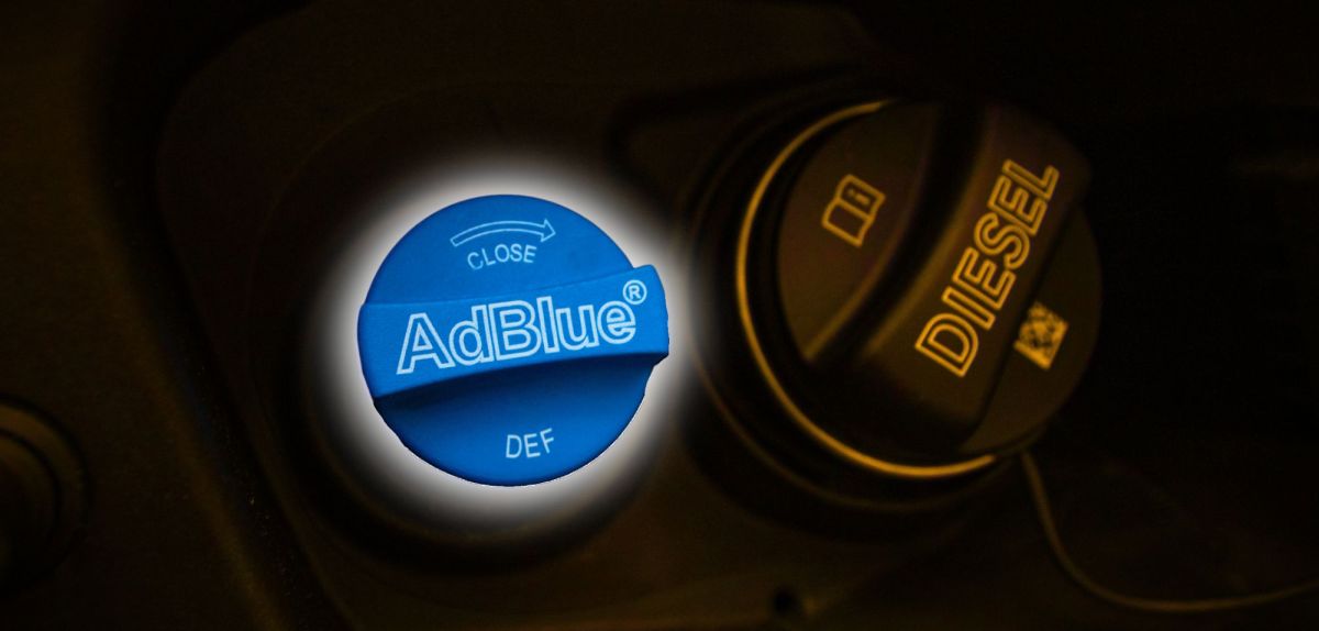 AdBlue-Deckel an einem Auto