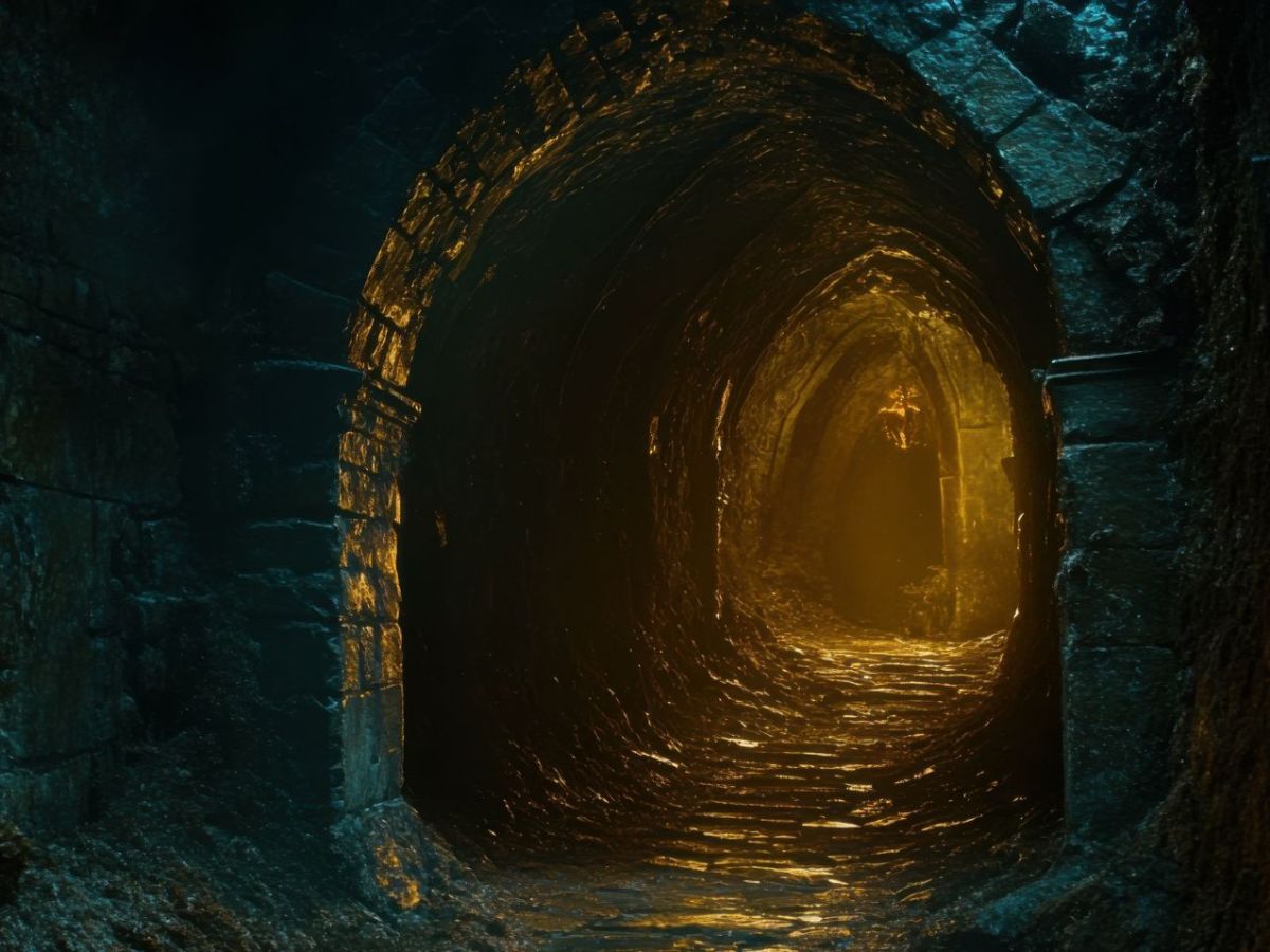 Eingang zu einer mystischen Höhle