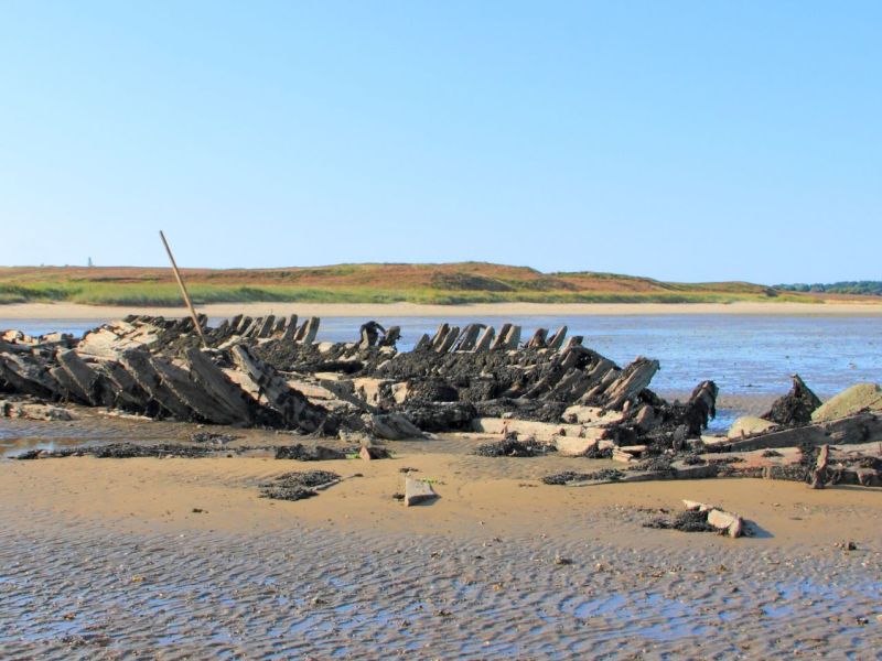 Schiffswrack auf Sylt.