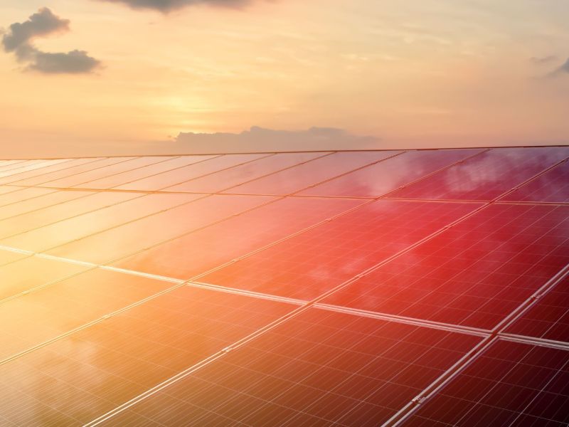 Solarmodule auf einem Dach