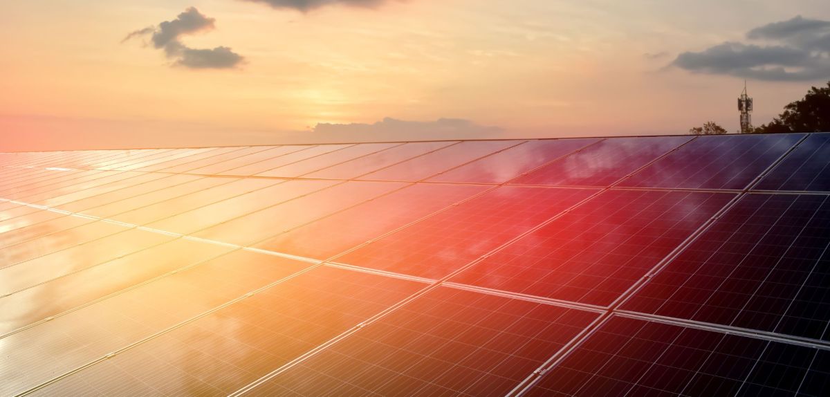 Solarmodule auf einem Dach
