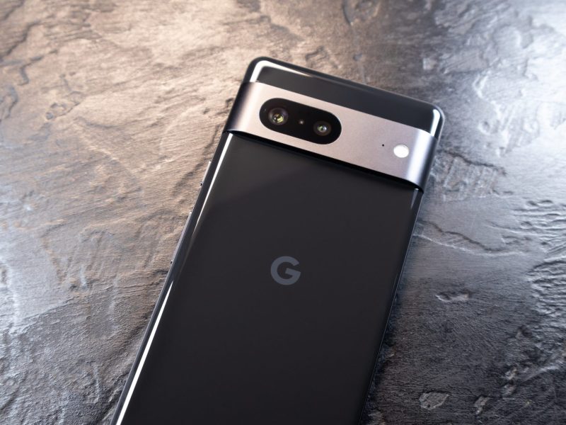 Rückseite eines Google Pixel-Handys