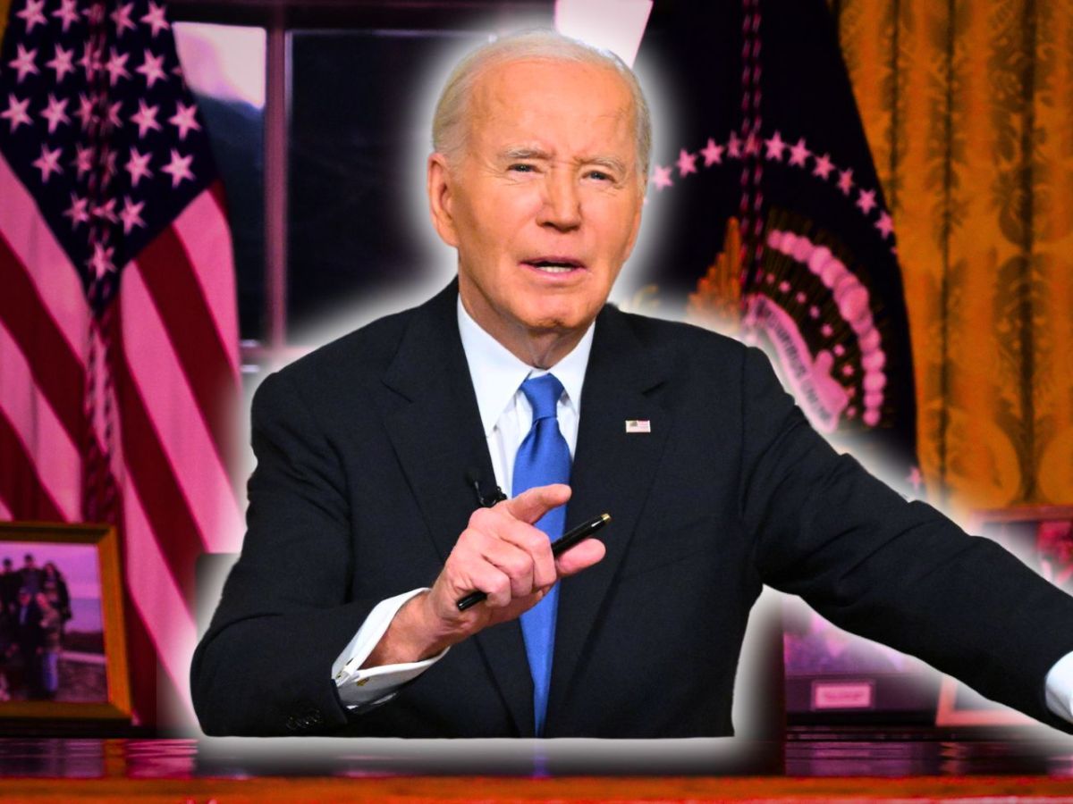 Joe Biden bei seiner Abschiedsrede im Oval Ofiice