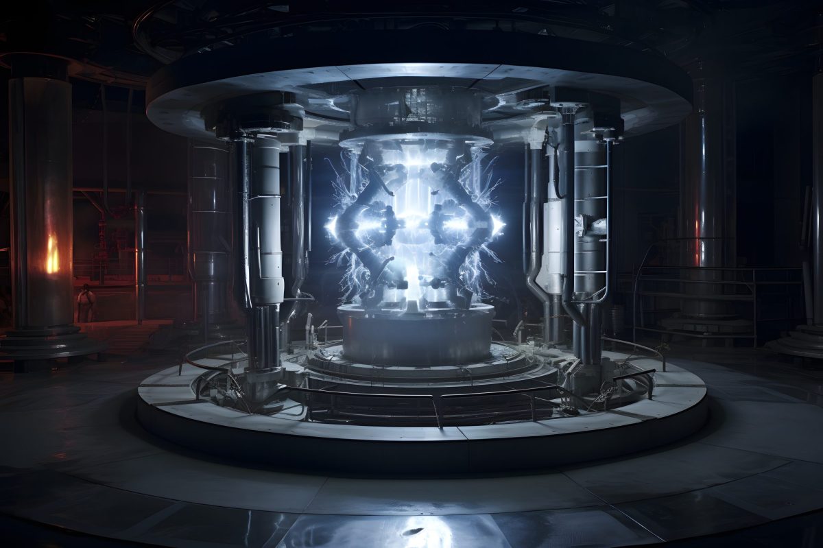 Reaktor für Kernfusion (KI-generiert)