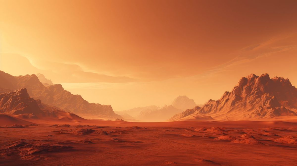 KI-generiertes Bild der Mars-Oberfläche