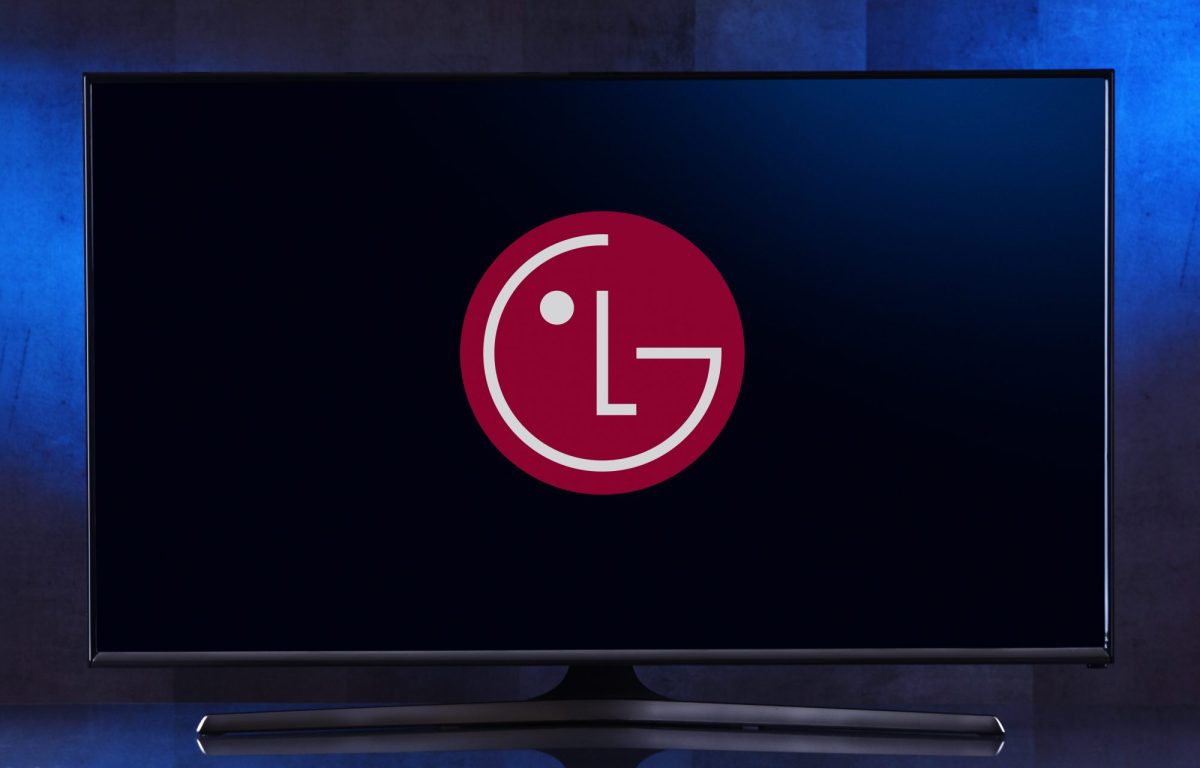 LG-Logo auf einem Fernseher. (Symbolbild)