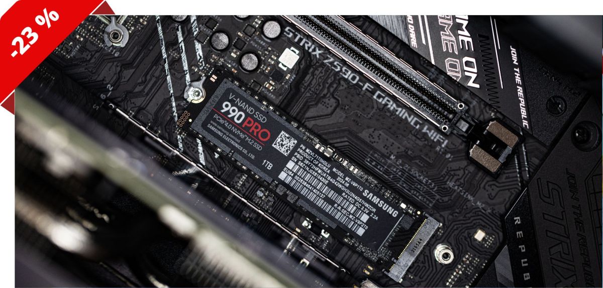 Eingebaute Samsung-SSD.