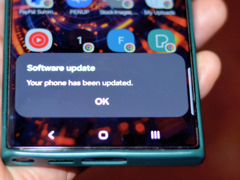 Samsung-Update auf Smartphone