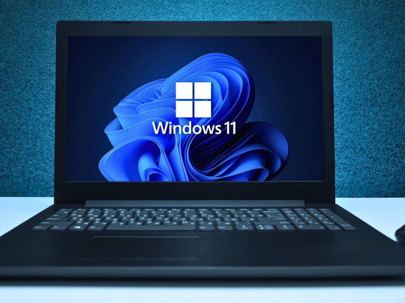 Windows 11 auf einem Laptop