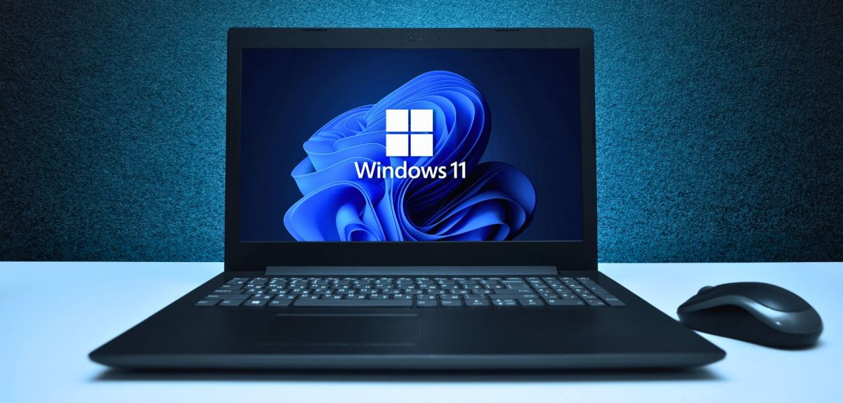 Windows 11 auf einem Laptop