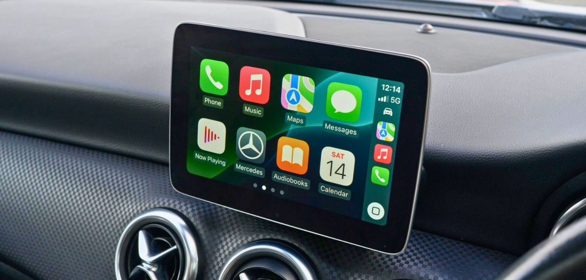 CarPlay-Display im Auto