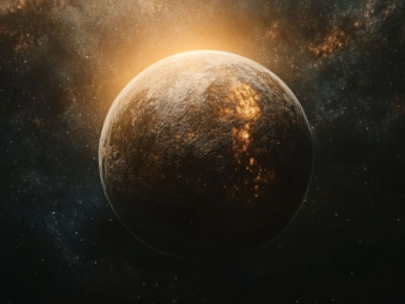 Exoplanet im Weltall (KI-generiertes Bild)