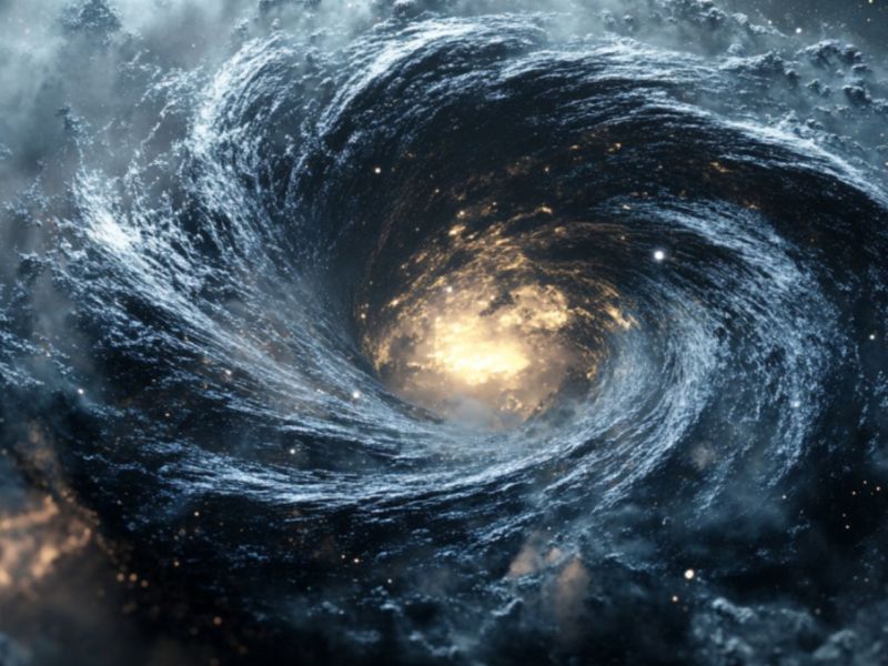 Spirale im Sonnensystem (KI-generiertes Bild).