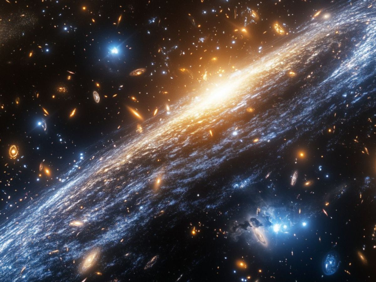 Mehrere Galaxien im Weltall (KI-generiertes Bild).