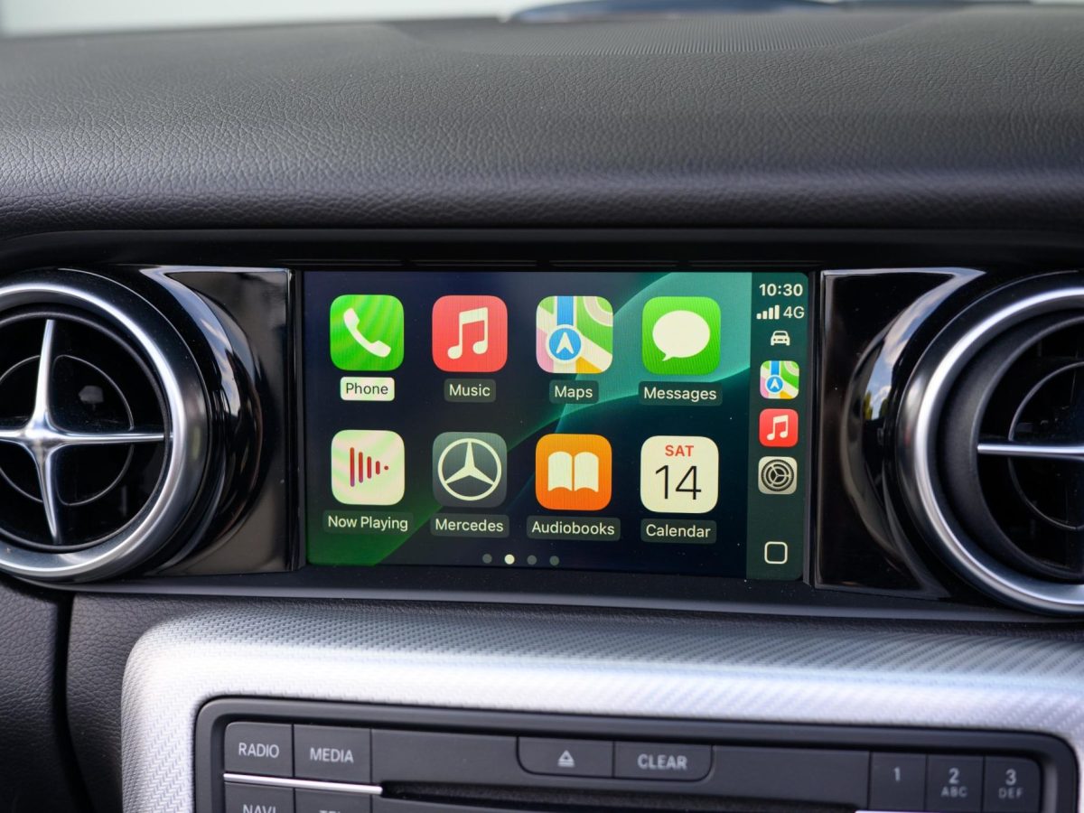 Apple CarPLay auf einem Auto-Display.