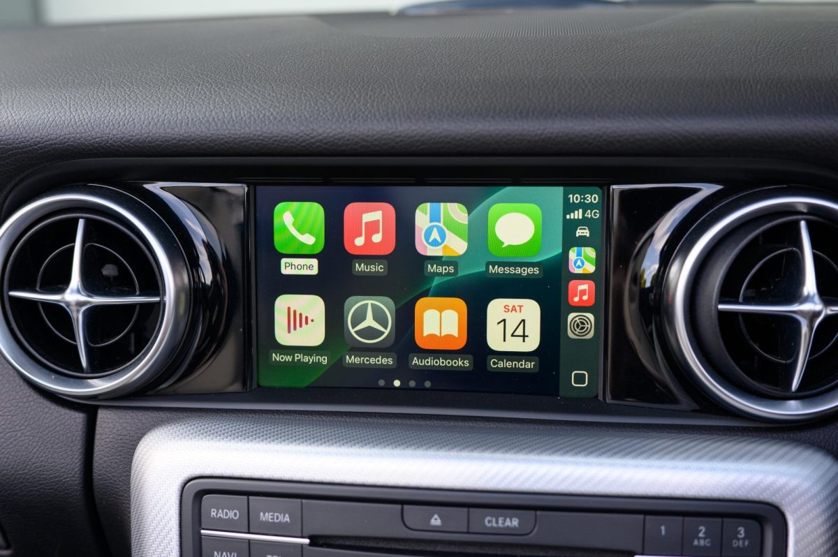 Apple CarPLay auf einem Auto-Display.