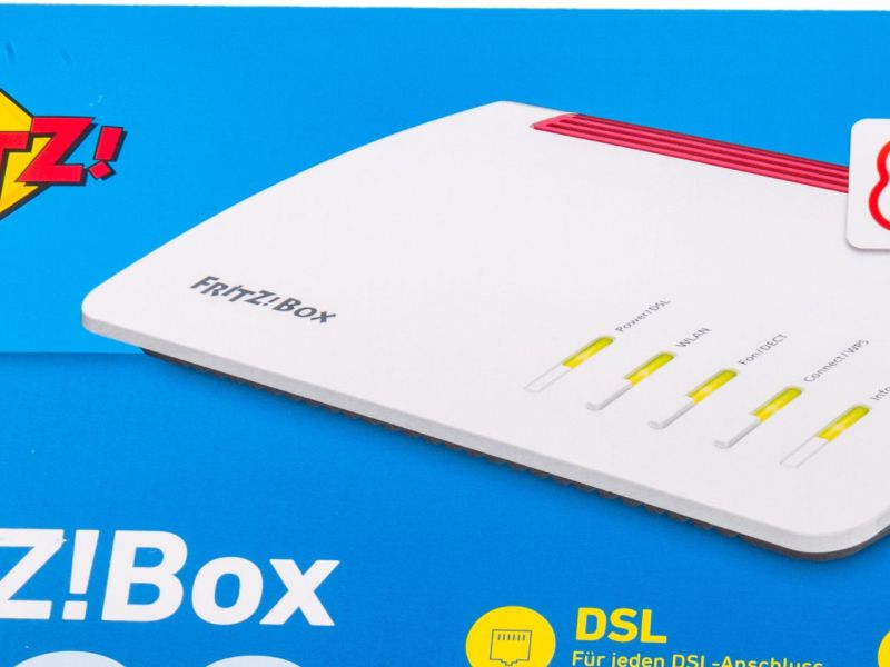 Verpackung einer FRitzBox.