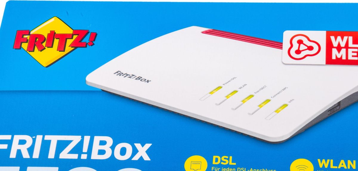 Verpackung einer FRitzBox.