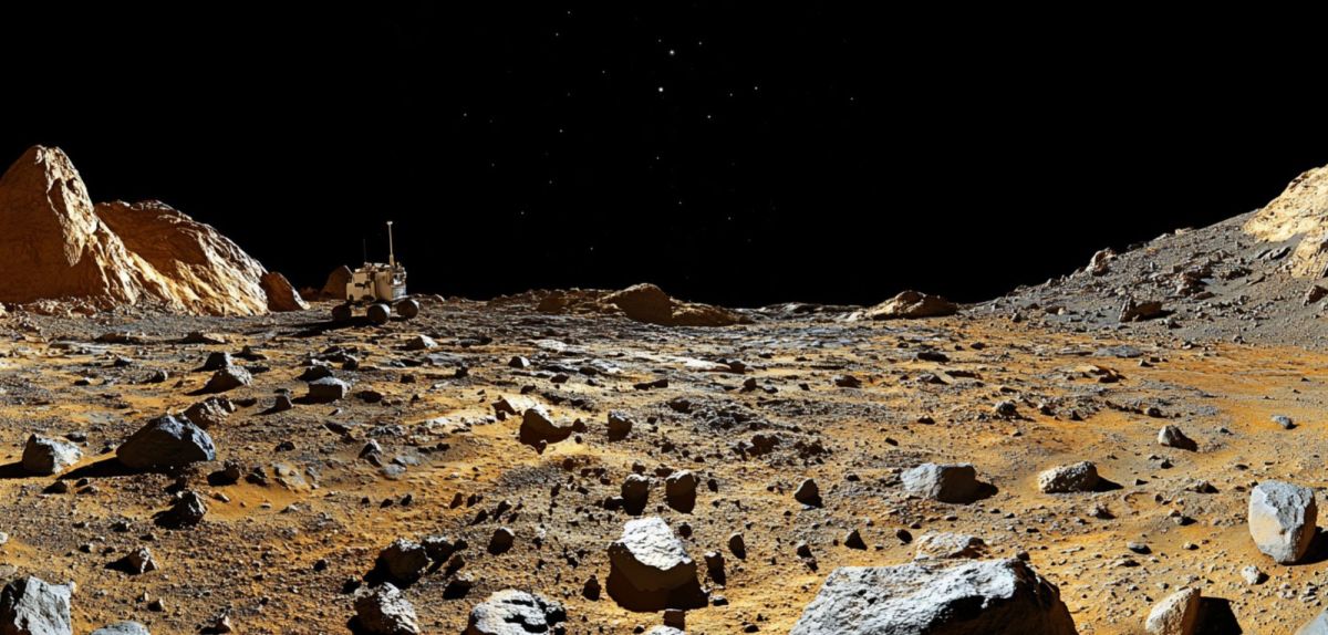 Landschaft auf dem Mars (KI-generiertes Bild)