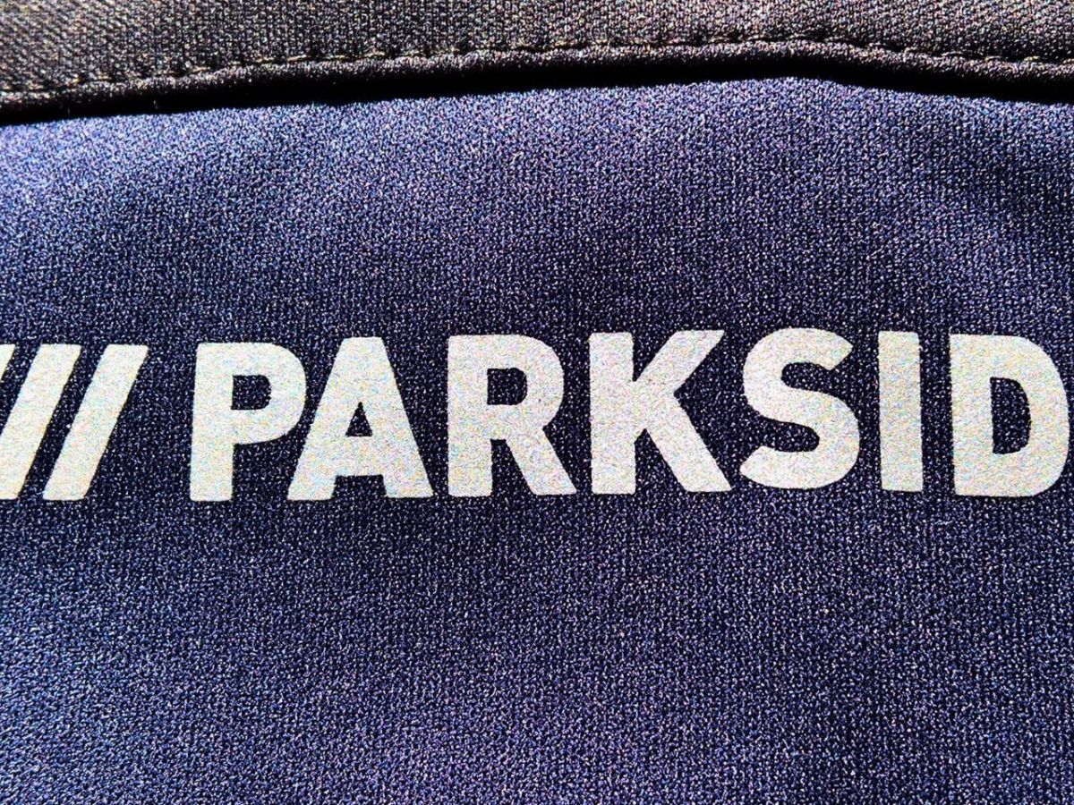 Parkside-Logo auf einer Tasche