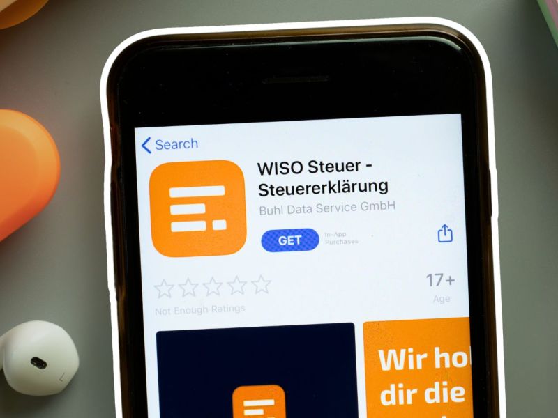 WISO Steuer auf einem Smartphone