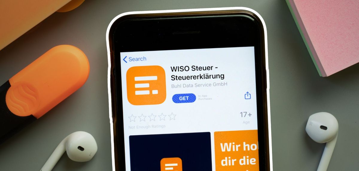 WISO Steuer auf einem Smartphone
