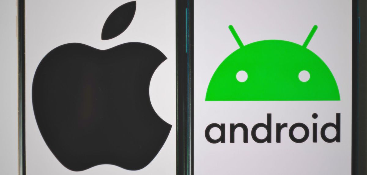 Logos von Android und Apple